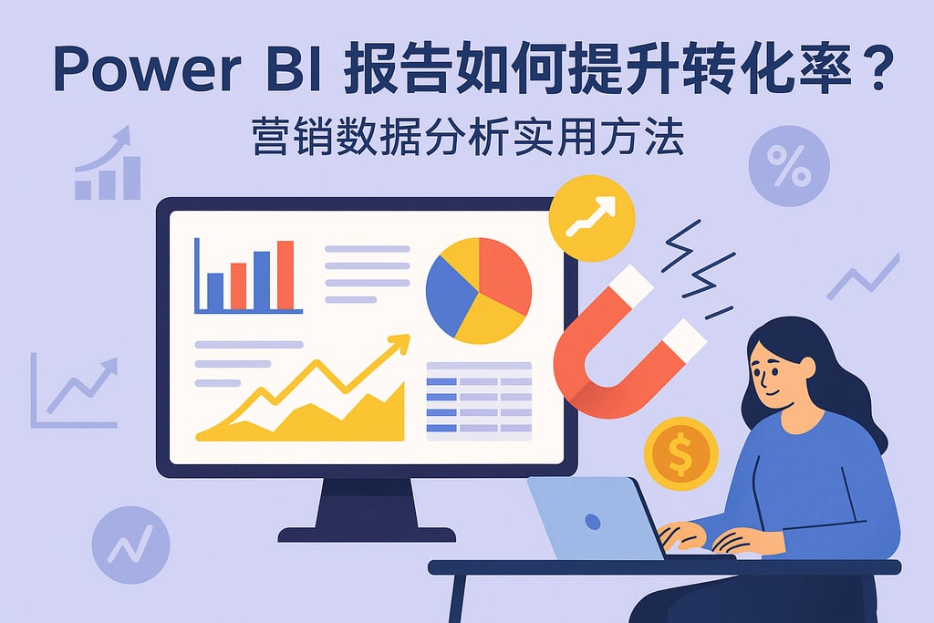 Power BI报告如何提升转化率？营销数据分析实用方法